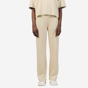NWT! $180 Lune Active 'Forest' Pintuck Flare Pants Brown Rice Size Medium